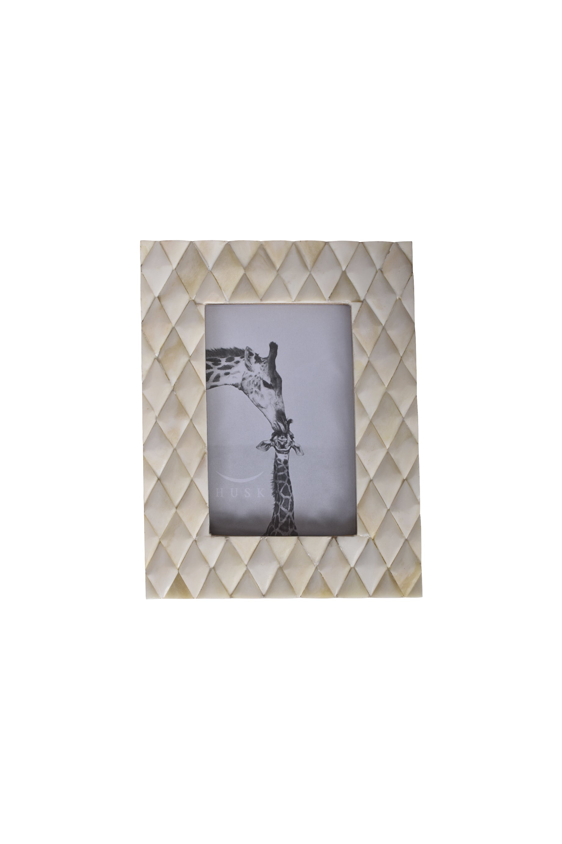 Husk Diamond Frame White - Premium Picture Frame for Wall Art, Photos & Home Decor - Perfect for Living Room, Bedroom & Office Display