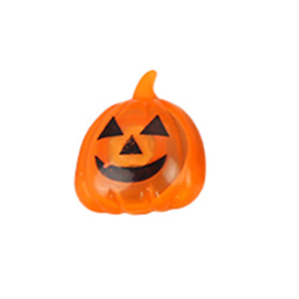 Halloween LED Pumpkin Finger Lights - Glow in The Dark Party Rings for Kids & Adults - Spooky Home Decor & Trick or Treat Accessories (1PC) - Perfect for Halloween Parties, Trick-or-Treating & Nighttime Decor