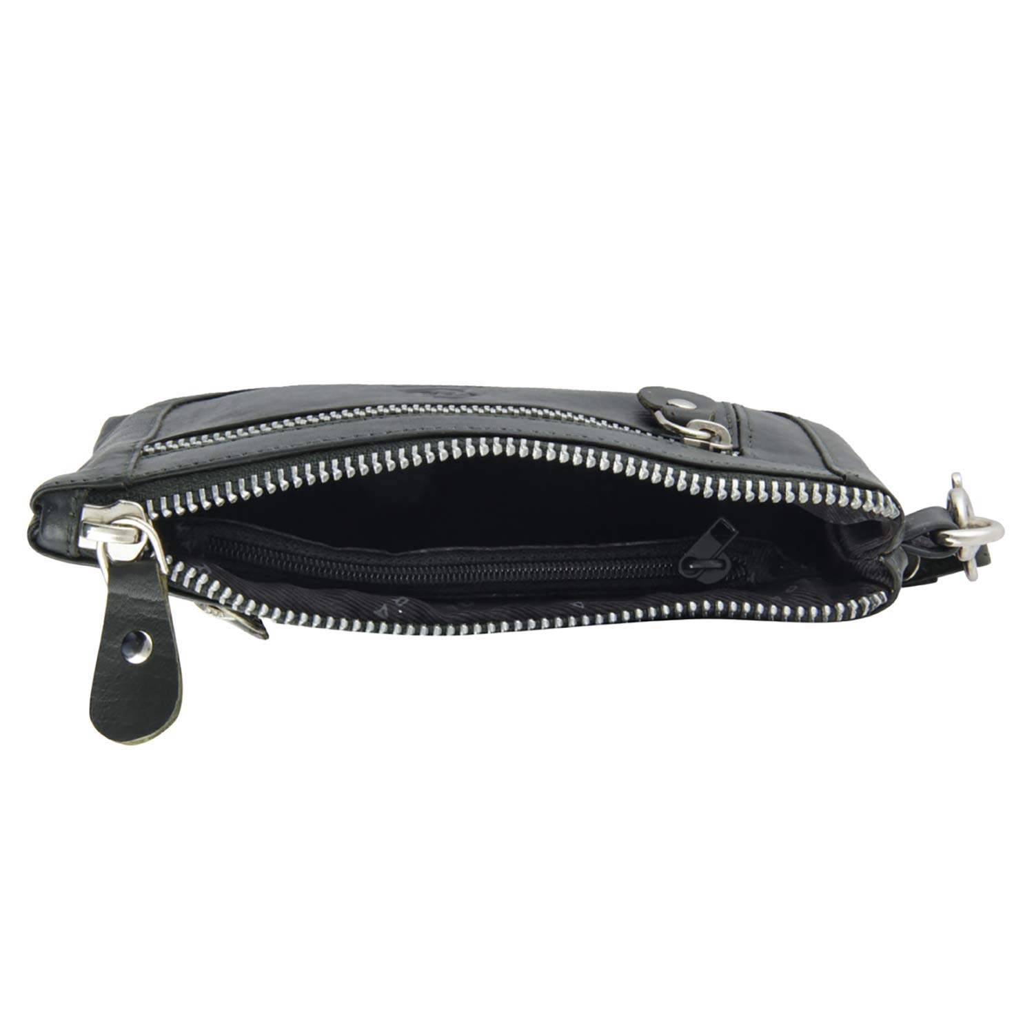 Genuine Leather Women's Wallet with Zipper - KARA Olive Hand Purse & Clutch for Ladies | Perfect for Everyday Use, Travel & Special Occasions