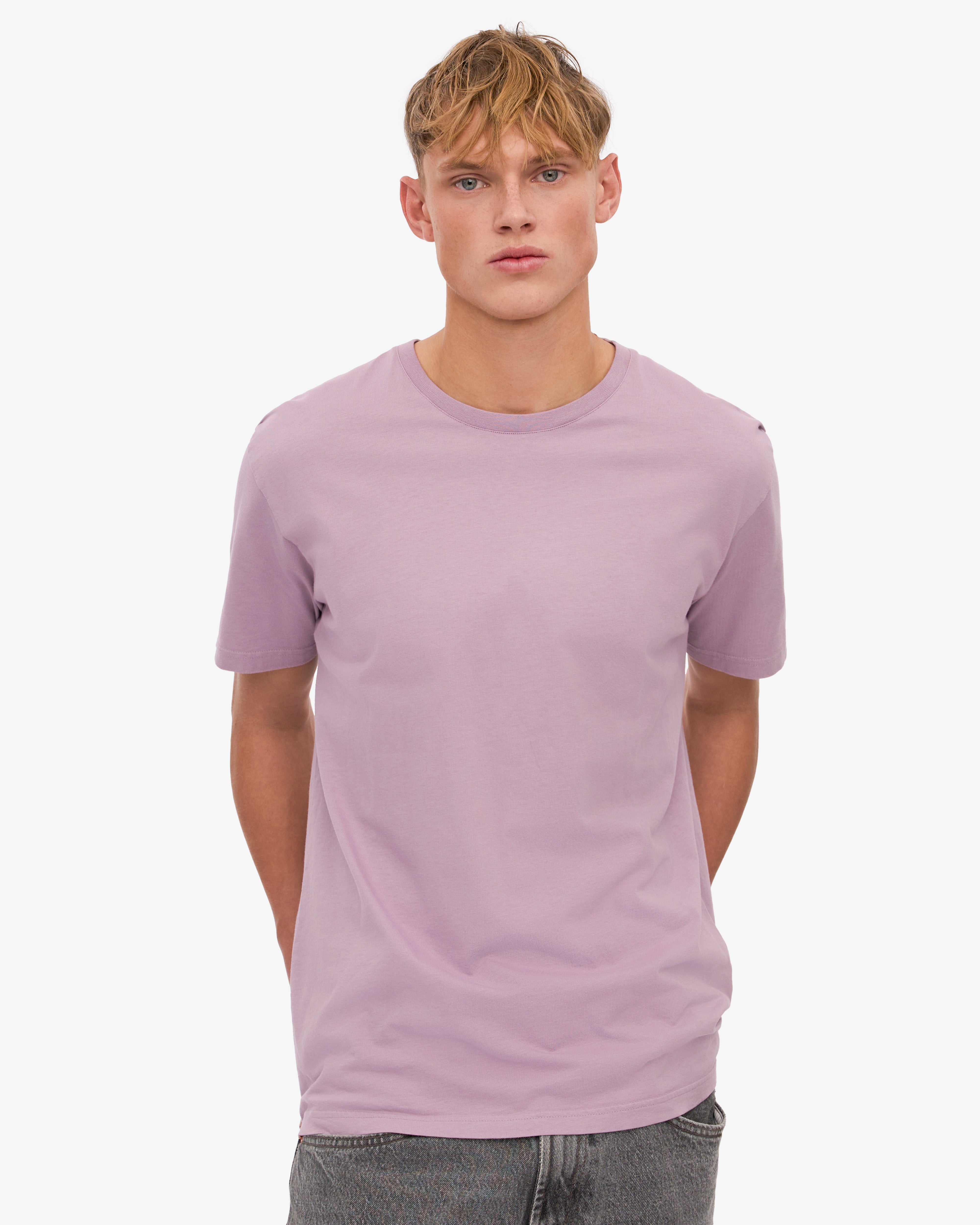 Classic Organic Cotton T-Shirt for Women - Soft & Comfortable Pearly Purple Tee - Perfect for Casual Wear, Yoga & Everyday Outfits