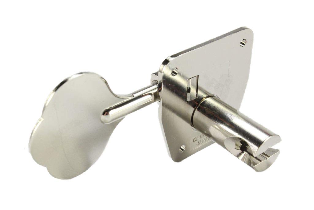 Gotoh GB2 Nickel Bass Guitar Tuning Machines - Set of 4 Inline Tuning Pegs for Precision Bass, Jazz Bass & Electric Bass Guitars | Perfect for Professional Musicians & Home Players