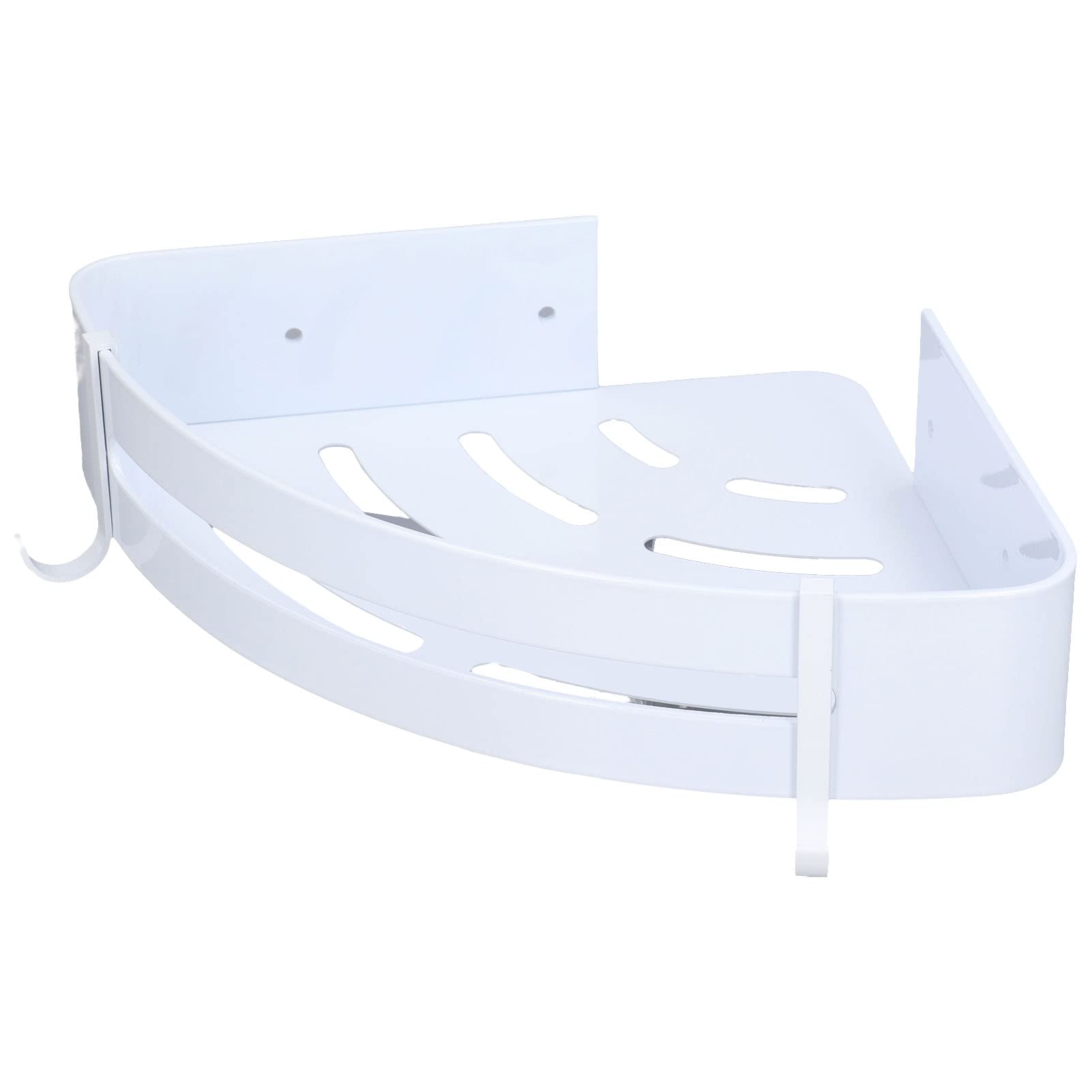 Fdit Corner Shower Shelf - Triangular Bathroom Organizer for Shampoo, Soap & Toiletries | Perfect for Small Showers & Bath Spaces