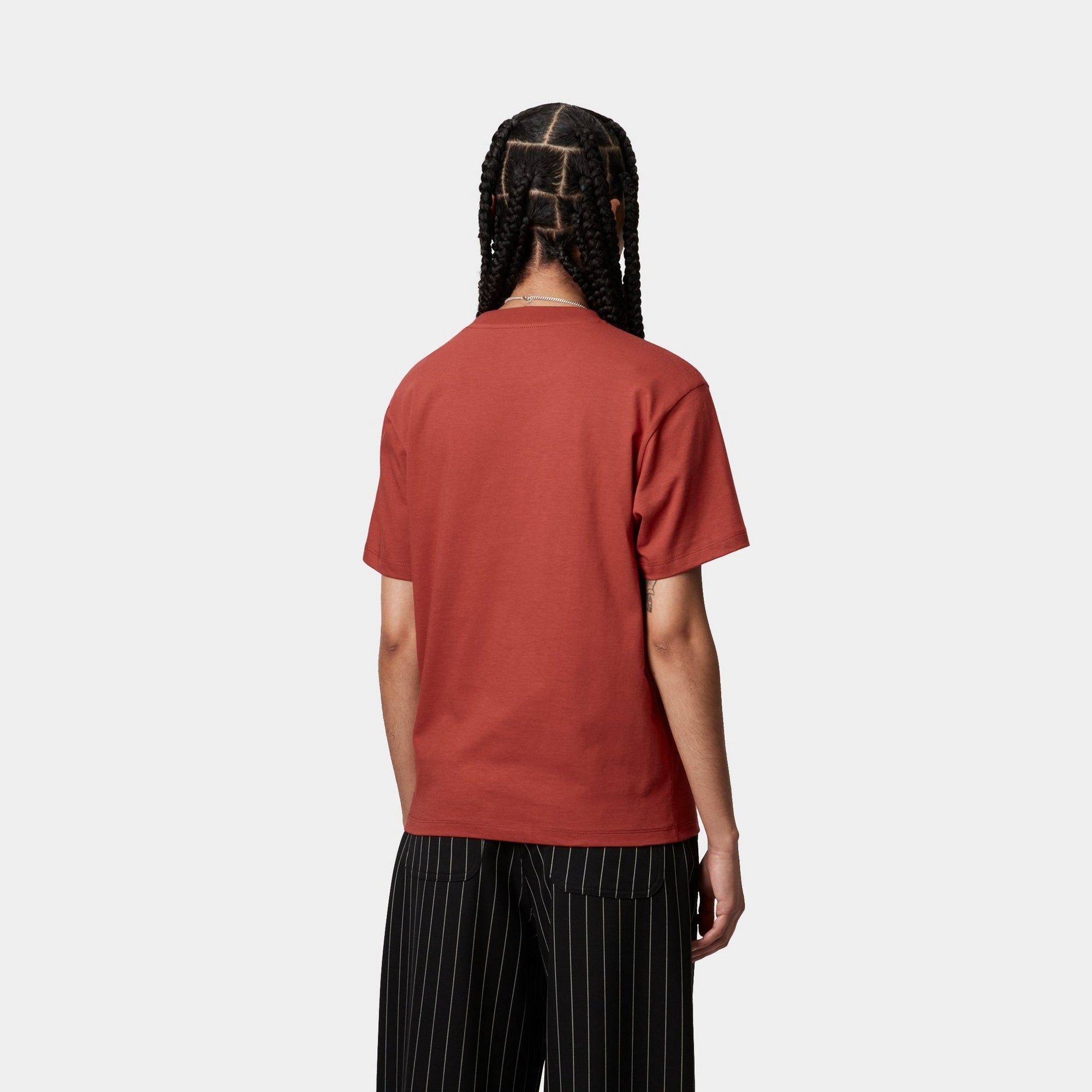 Vermilion Women's Pocket T-Shirt - Soft Cotton Casual Tee for Everyday Wear | Perfect for Work, Outings & Relaxing