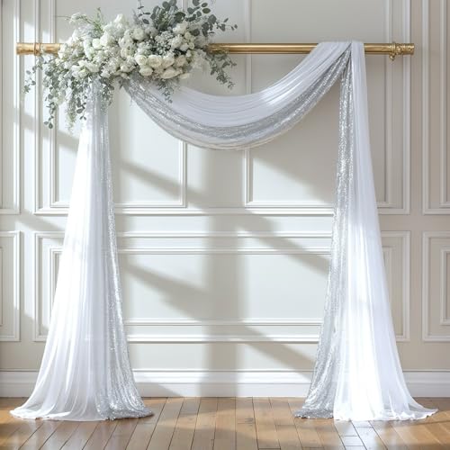 White & Silver Sequin