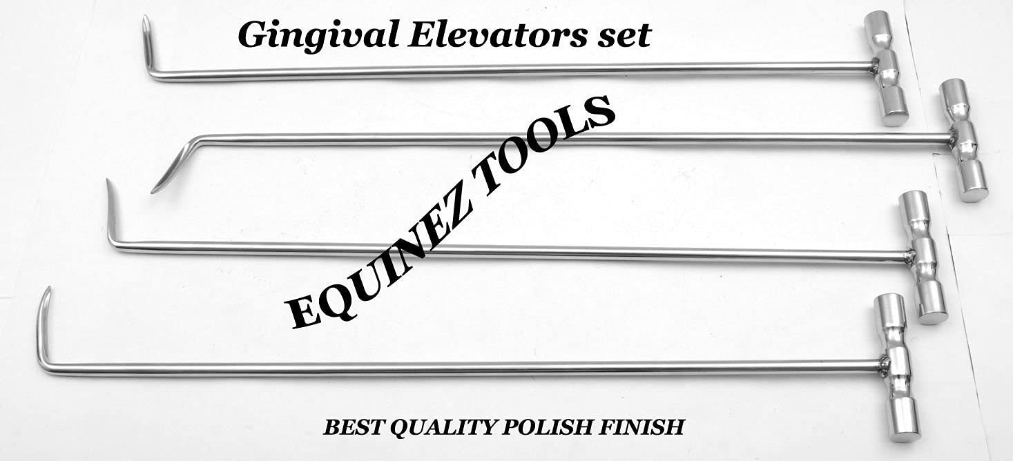 Equine Dental Speculum - Millennium Horse Mouth Gag with 4 Gingival Elevators & Extended Molar Tools | Veterinary Dental Equipment for Equine Care & Teeth Extraction | Perfect for Horse Dental Exams, Floating Procedures & Oral Surgery