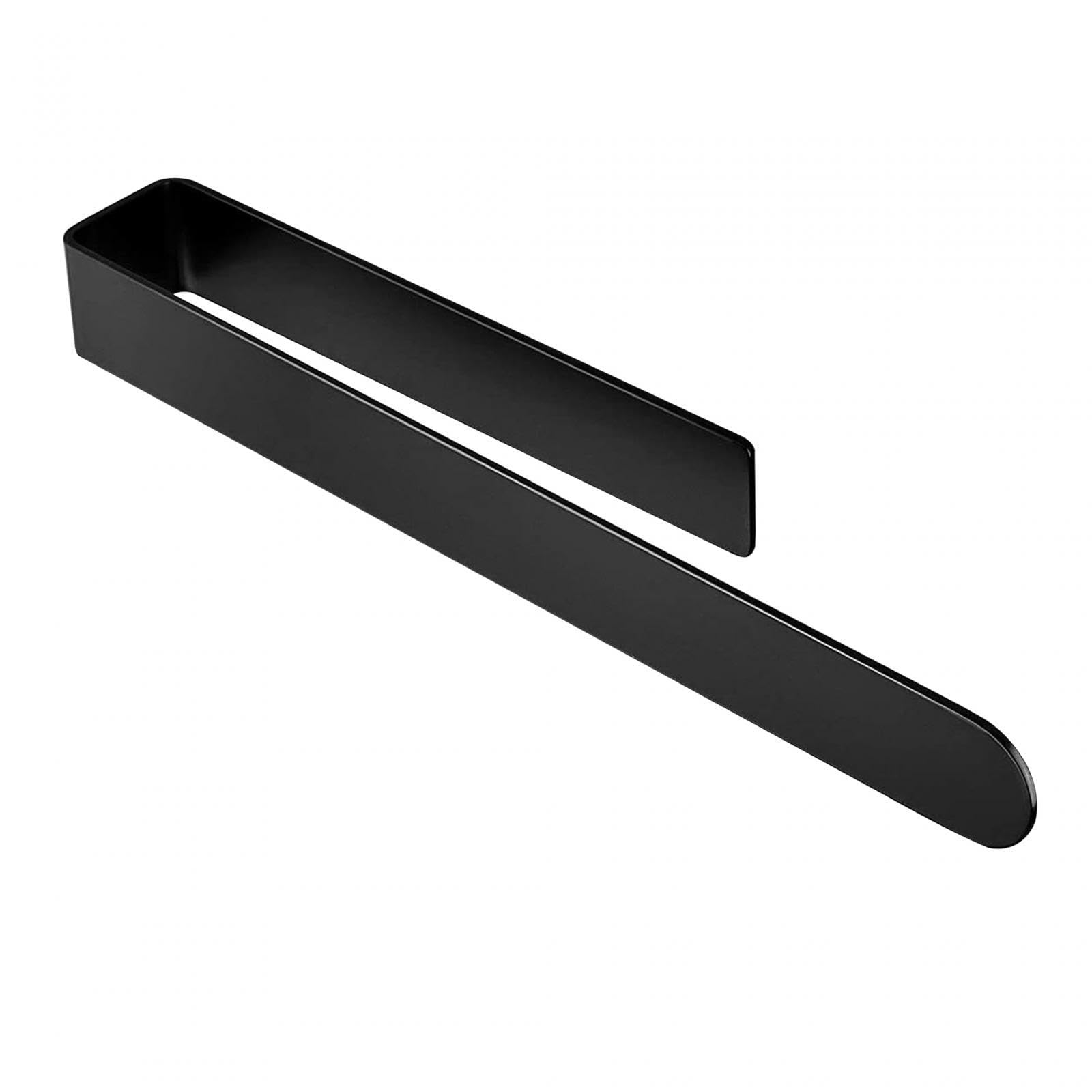 CALANDIS® Wall Mounted Towel Bar - 37Cm Black Bathroom Towel Rack for Kitchen, Bedroom & Bathroom | Space-Saving Towel Holder for Hanging Robes, Hand Towels & Kitchen Linens