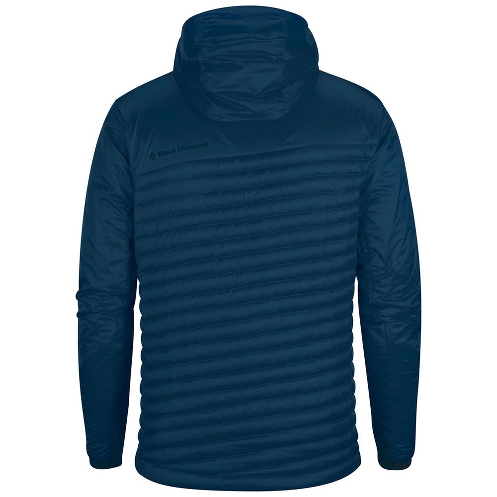 Black Diamond Men's Hot Forge Hybrid Hoodie - Azurite Blue - XL Size - Outdoor Climbing & Hiking Jacket for Cold Weather Adventures