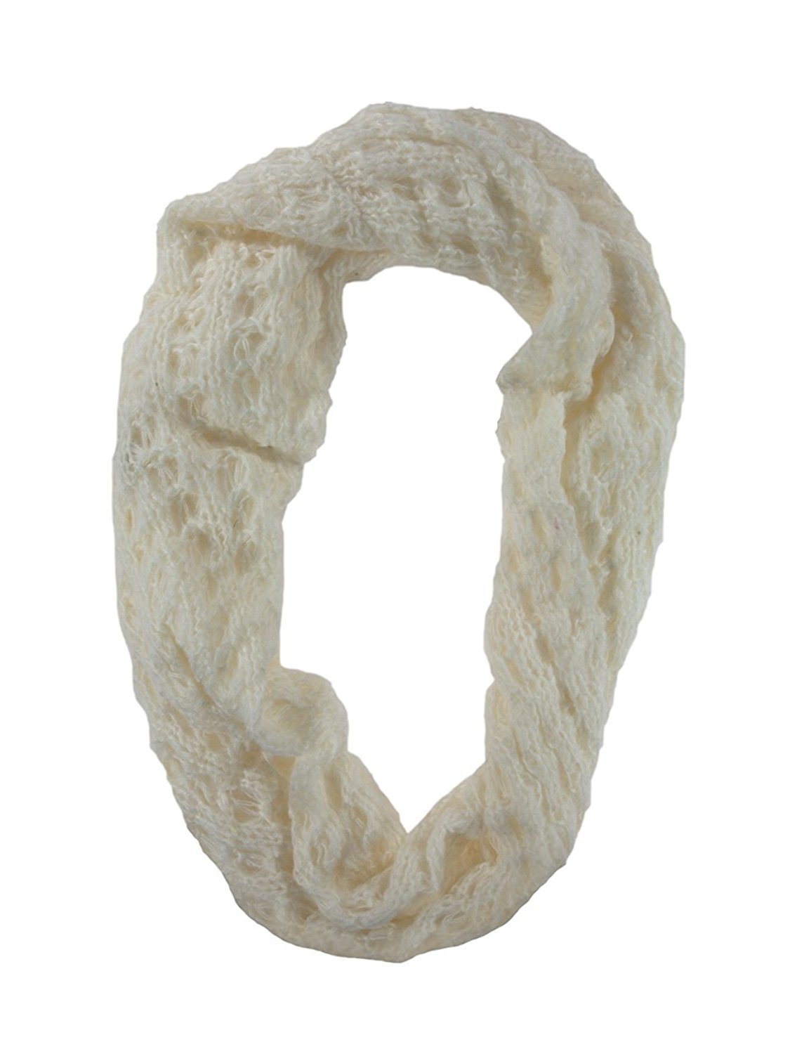 Waffle Knit Infinity Scarf - Soft & Warm Winter Circle Scarf for Women (Solid Colors) | Perfect for Cold Weather, Office Wear & Casual Outfits