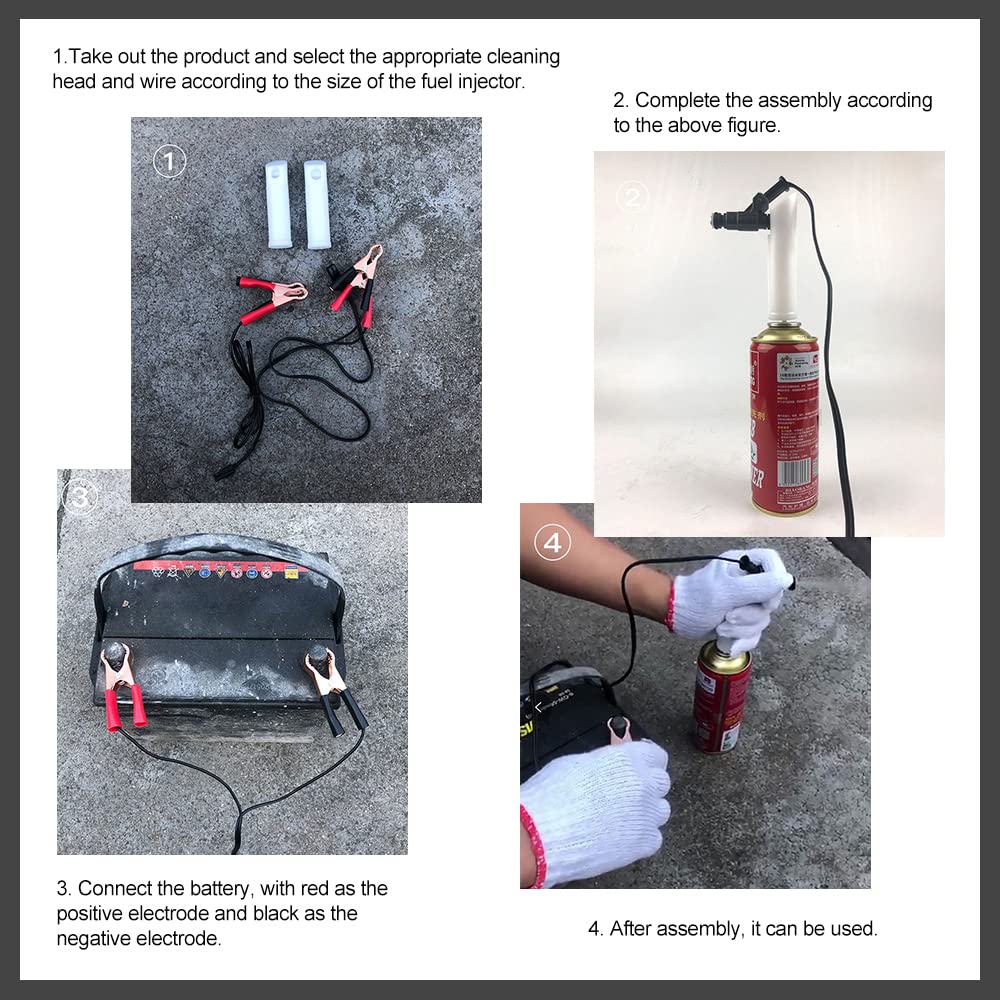 Universal Fuel Injector Cleaner Kit - Car Fuel Injector Nozzle Flush & Pressure Test Adapter, DIY Fuel Pump Cleaning Tool Set for Automotive Maintenance - Perfect for Engine Performance Tuning & Fuel System Cleaning