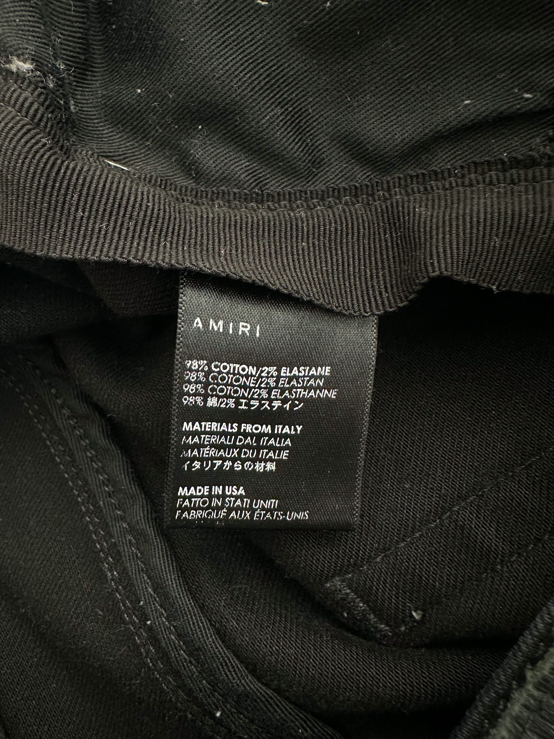 Amiri Black Stack Skinny Jeans for Men - Slim Fit Stretch Denim Pants | Perfect for Night Out, Casual Wear & Street Style Fashion