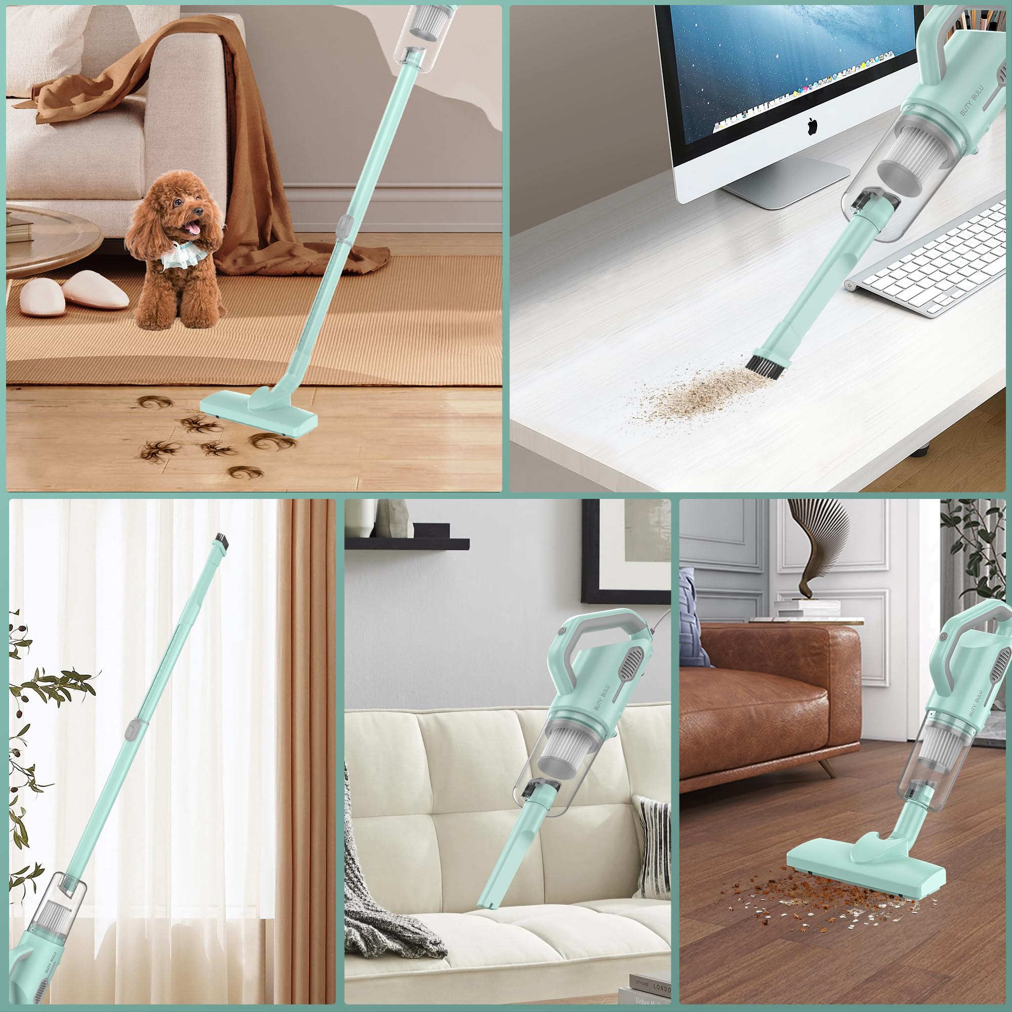 18KPa Corded Vacuum Cleaner - Lightweight Stick for Home, Carpet & Pet Hair