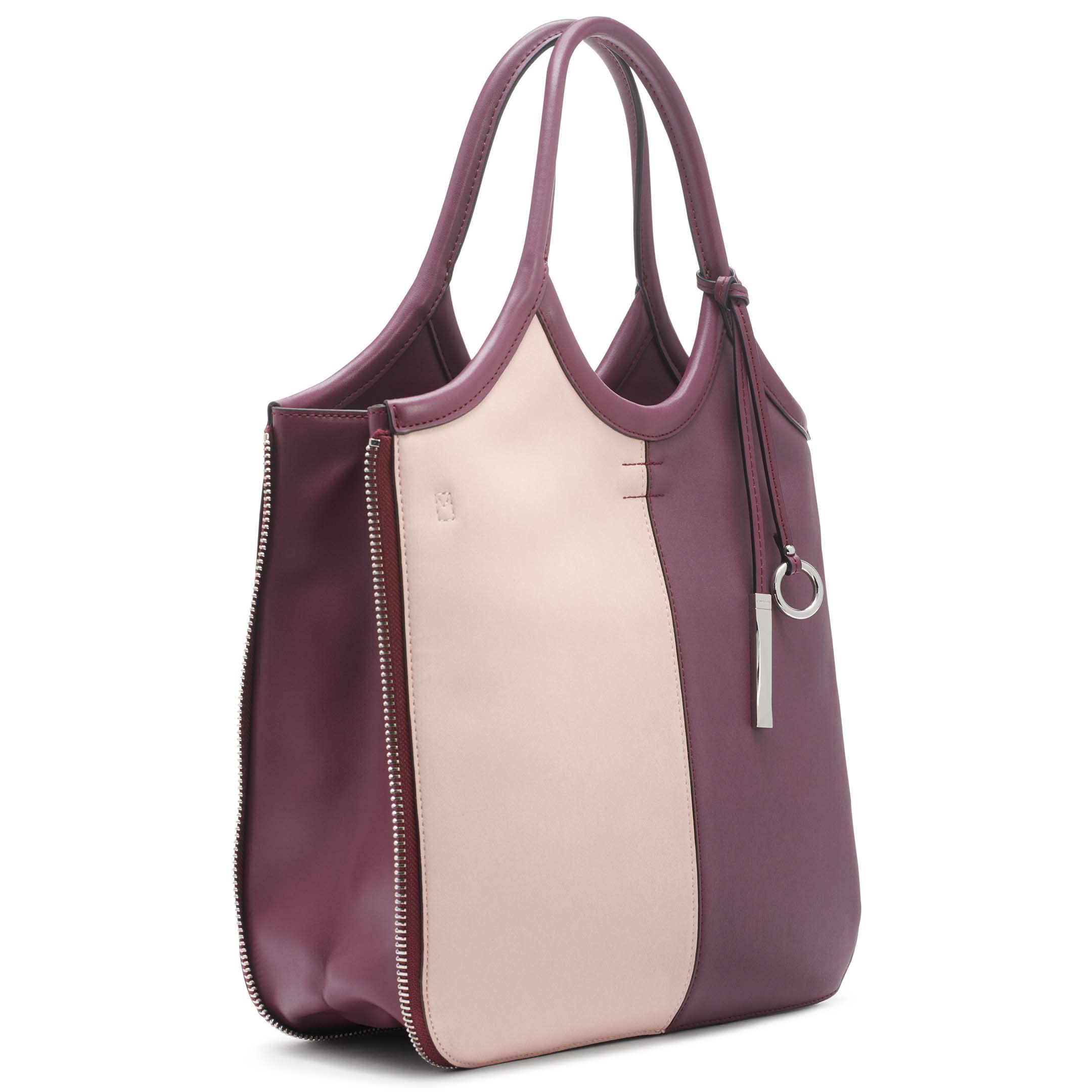 Calvin Klein Gabrianna Novelty Slim Side Zip Tote Bag for Women - Stylish & Functional Work, Travel & Everyday Carry Purse