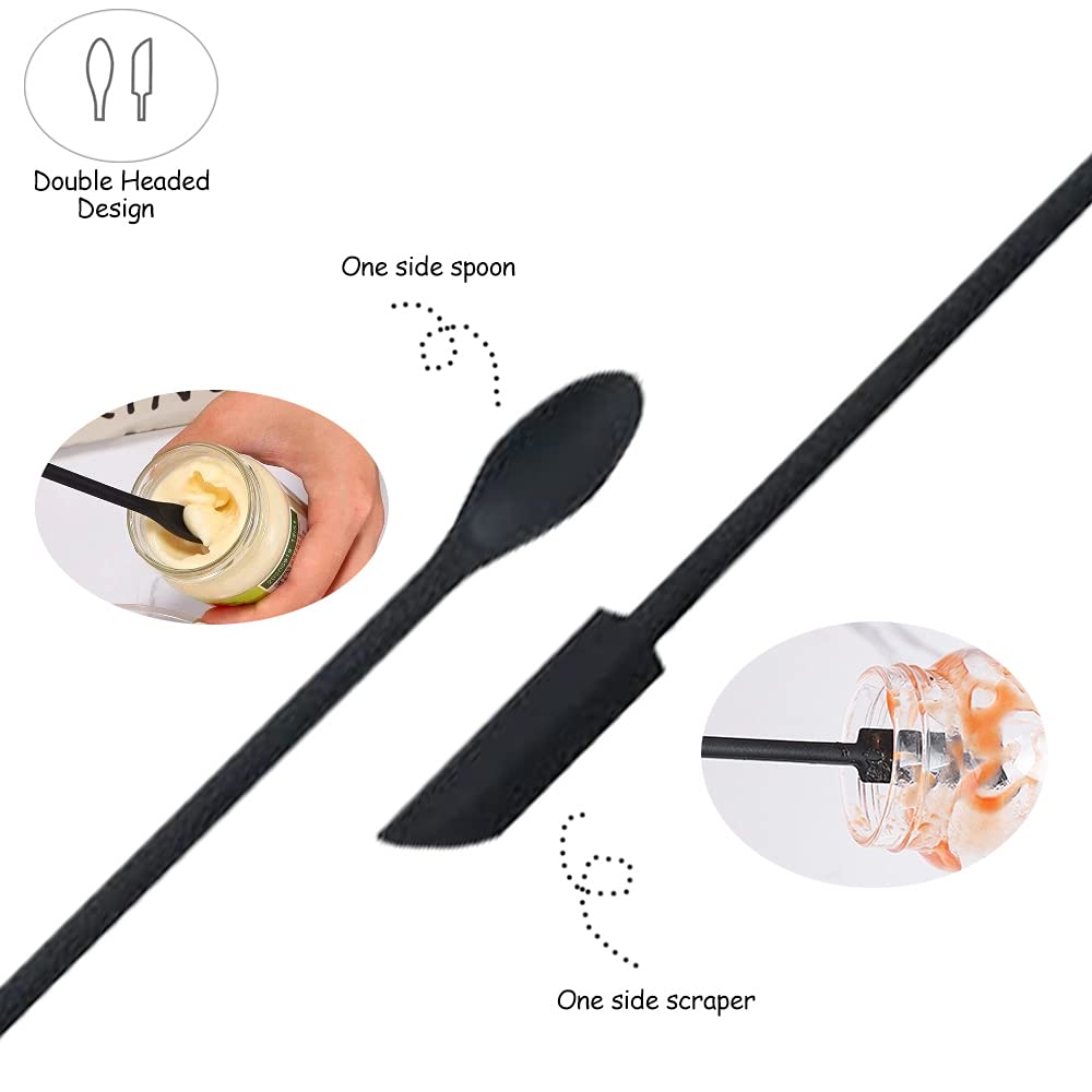 8PC Mini Silicone Spatulas for Cosmetics & Kitchen - Thin Jar & Bottle Scraper