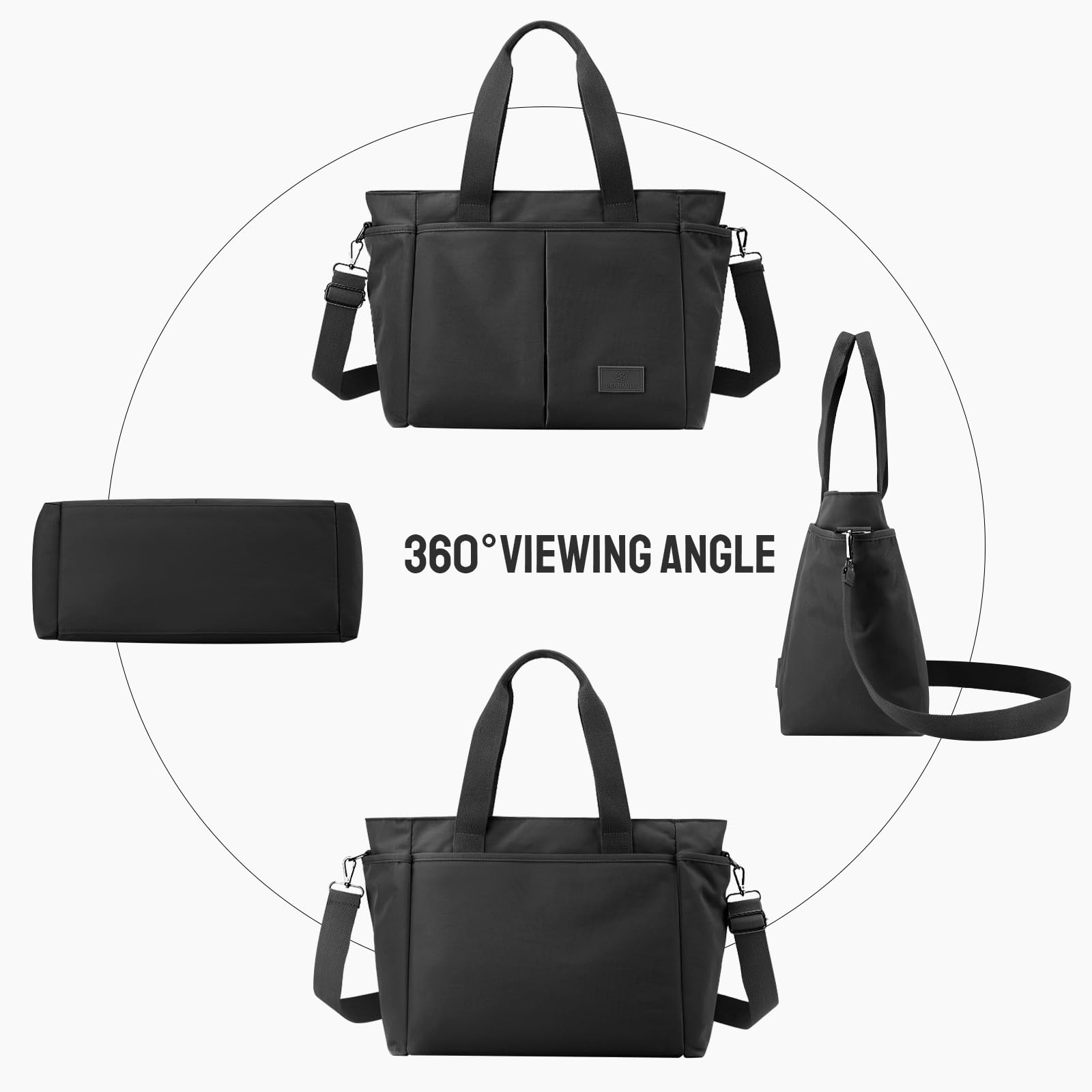 SHEBUYLLI Women's Waterproof Hobo Shoulder Bag - Multi-Pocket Crossbody Purse with Top Handle for School, Work, Travel & Beach | Stylish Casual & Dressy Handbag for Everyday Use