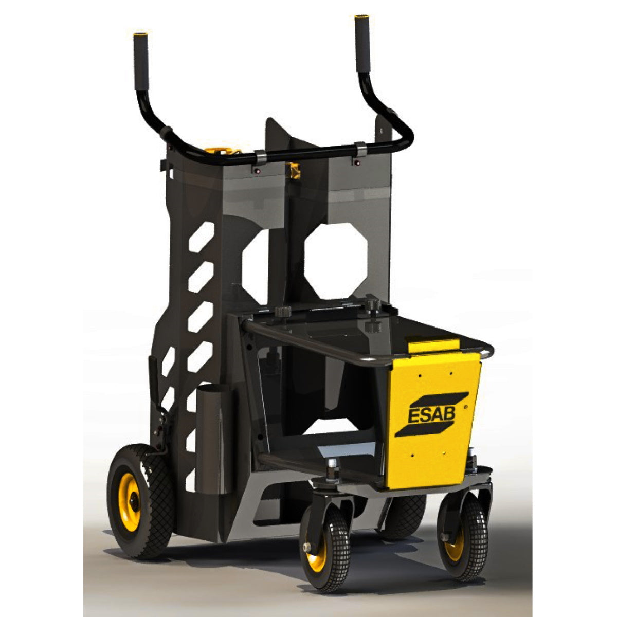 ESAB Rebel Dual Cylinder Welding Cart - Heavy Duty Portable Welder Gas Cylinder Holder for MIG, TIG & ARC Welding - Workshop & Job Site Use (Model: 0558102492)