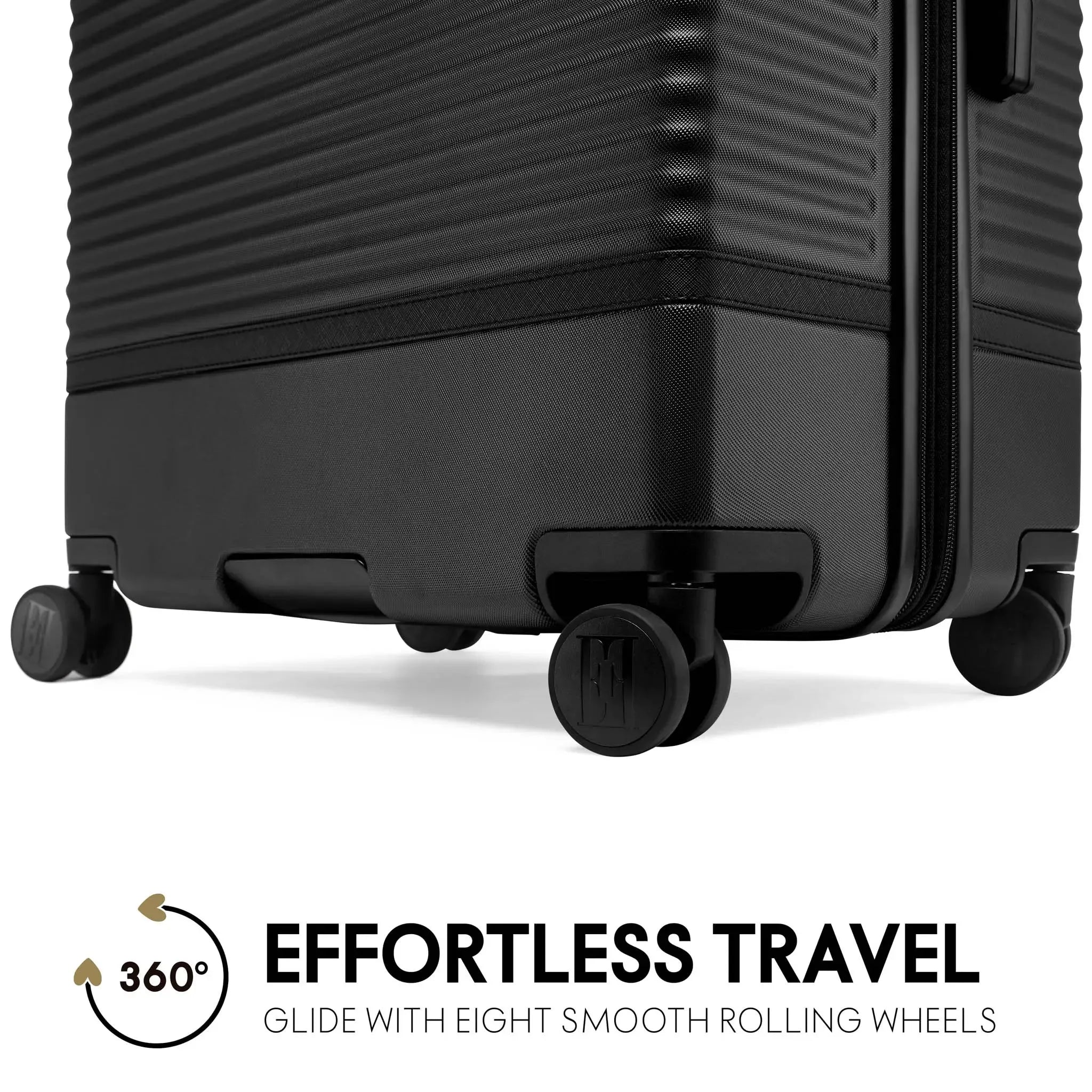 Vintage Expandable 3-Piece Luggage Set by Belleville - Lightweight Spinner Suitcase for Travel, Business Trips & Weekend Getaways