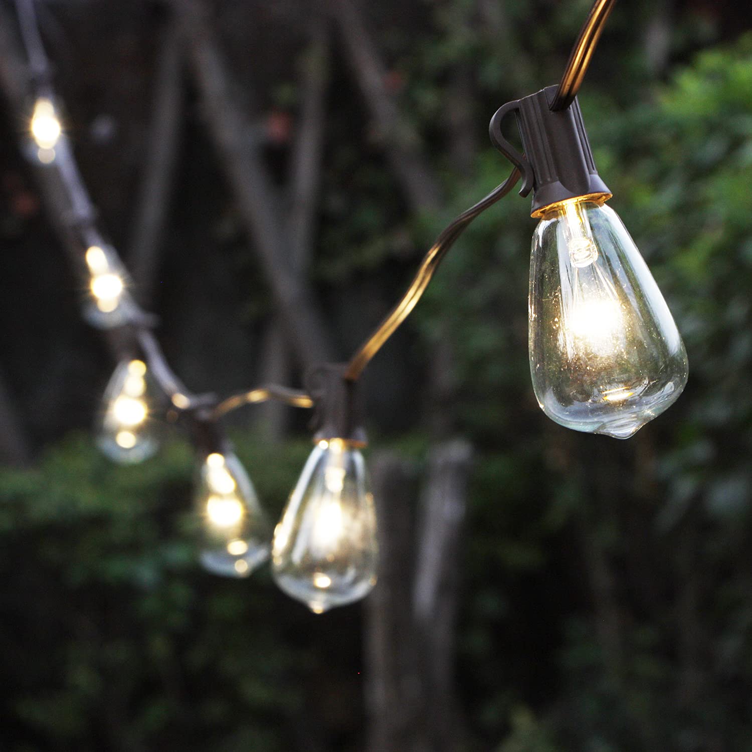 Outdoor Solar String Lights - 10 ST38 LED Edison Bulbs, Waterproof Patio Lights for Garden, Backyard, Pergola, Wedding & Camping | Perfect for Parties, Cafes, Bistros & Outdoor Decor
