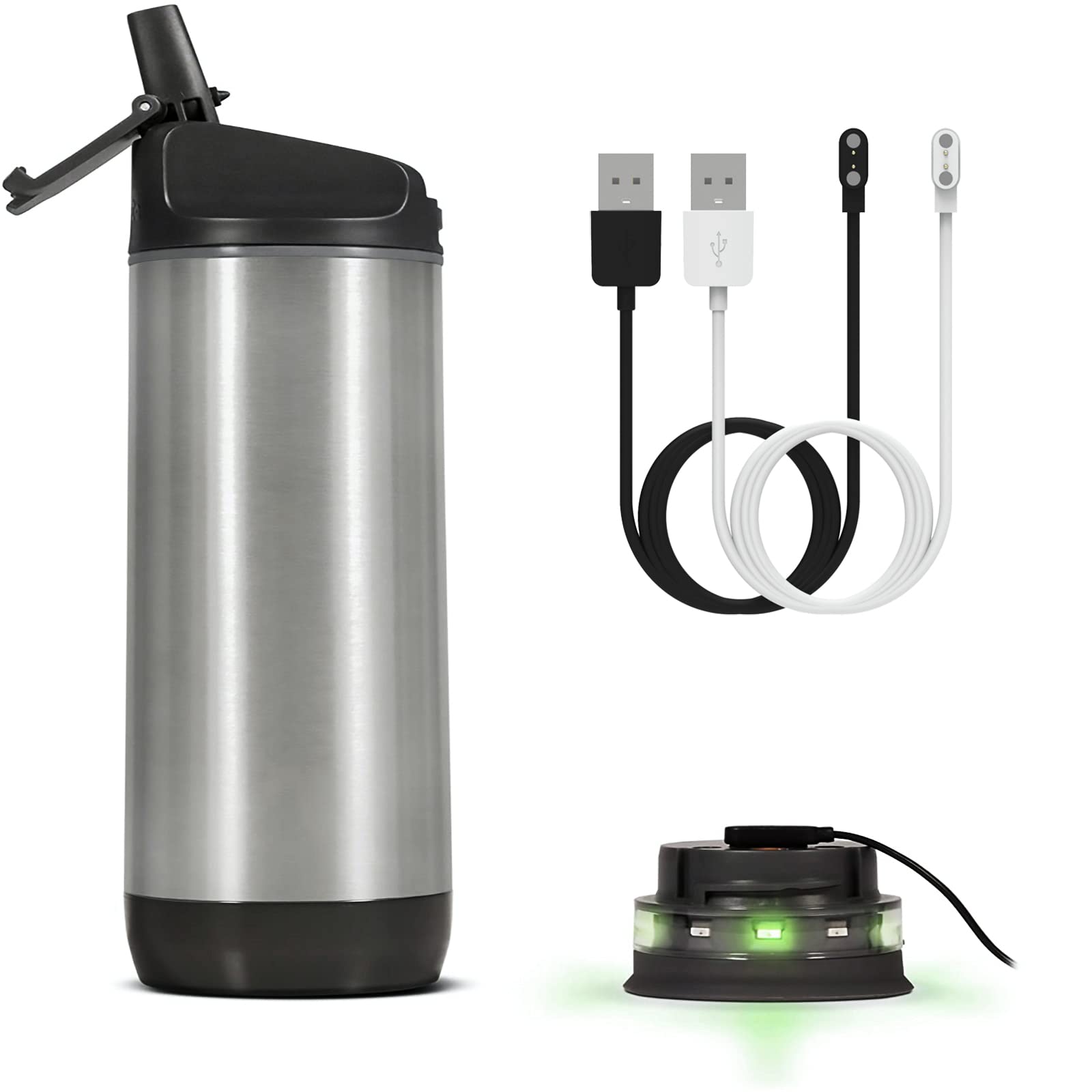 HidrateSpark Pro Smart Water Bottle Charging Cable - 2 Pack Replacement Charger Cord for HidrateSpark Pro Stainless Steel Bottle | Portable USB Charging Accessories for Gym, Office & Travel Hydration Tracking