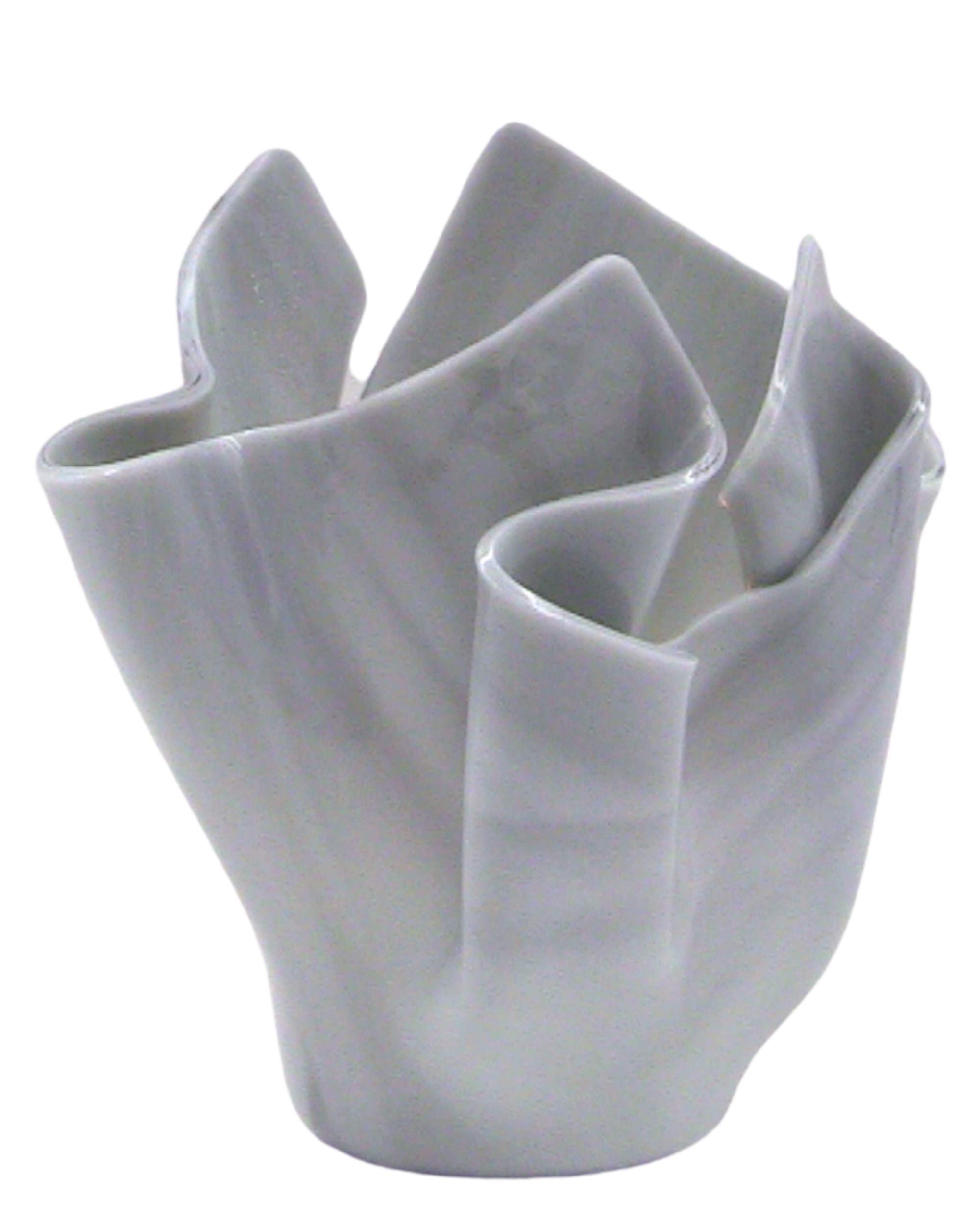 Gray White Opal Glass Vases and Decorative Bowls Set - Elegant Home Decor for Centerpieces, Wedding Decorations & Gift Ideas
