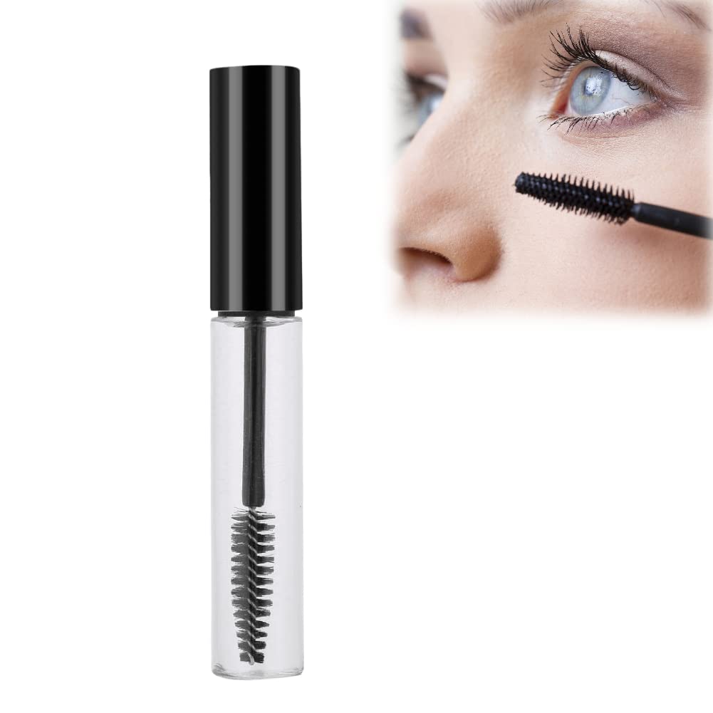 5 Colors 10ml Empty Mascara Tube with Eyelash Wand - Refillable Portable Reusable Travel Mascara Container for DIY Makeup & Beauty Essentials (Set of 5) - Perfect for Travel, Home Use, and Professional Makeup Artists