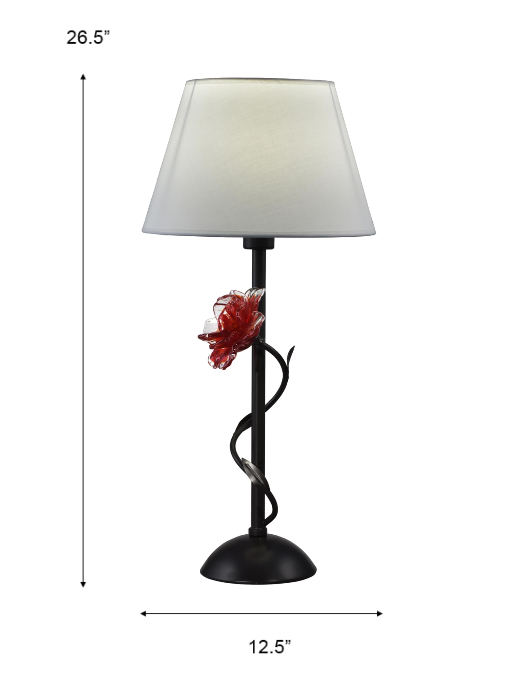 Dale Tiffany SPT16041 Hand Blown Art Glass Table Lamp - Rose Gold & Oil Rubbed Bronze Finish | Elegant Home Decor for Living Room, Bedroom, or Office