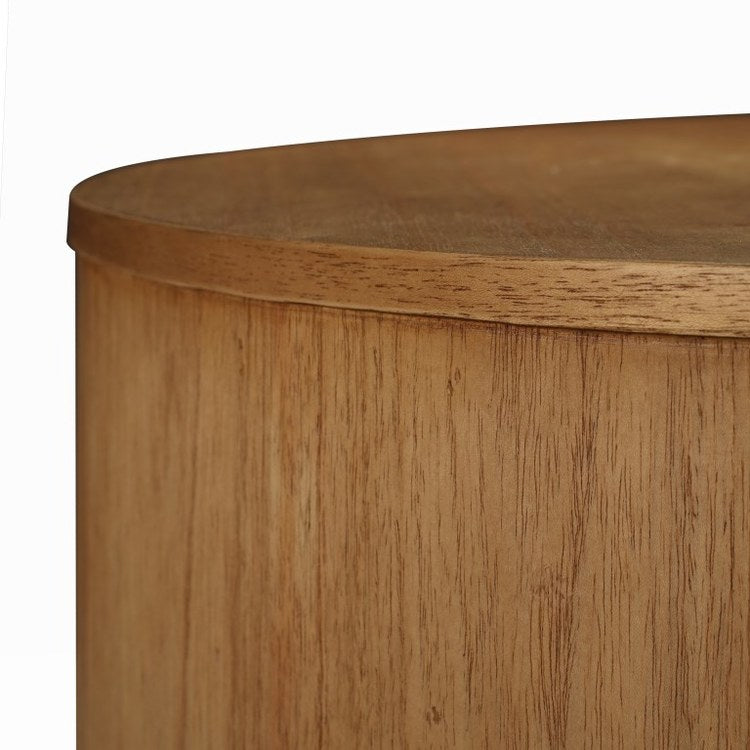 Zander Accent Table - 16 x 24 Inch Wheat Toast Finish Side Table for Living Room, Bedroom, or Entryway - Perfect for Decor, Lamps, and Plants