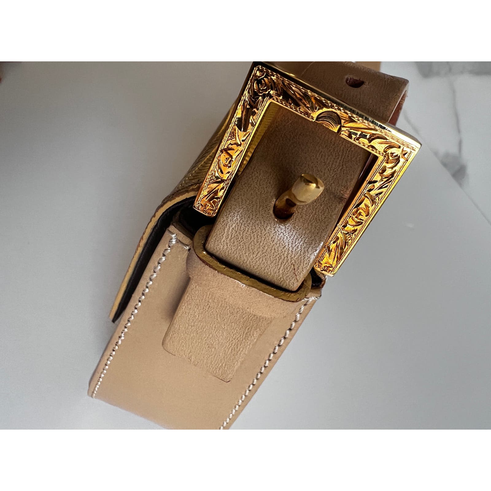 Vintage Fendi Gold Swirl Pattern Baguette Bag from 2000-2001 | Authentic Designer Shoulder Purse for Women | Perfect for Parties, Date Nights & Fashion Events