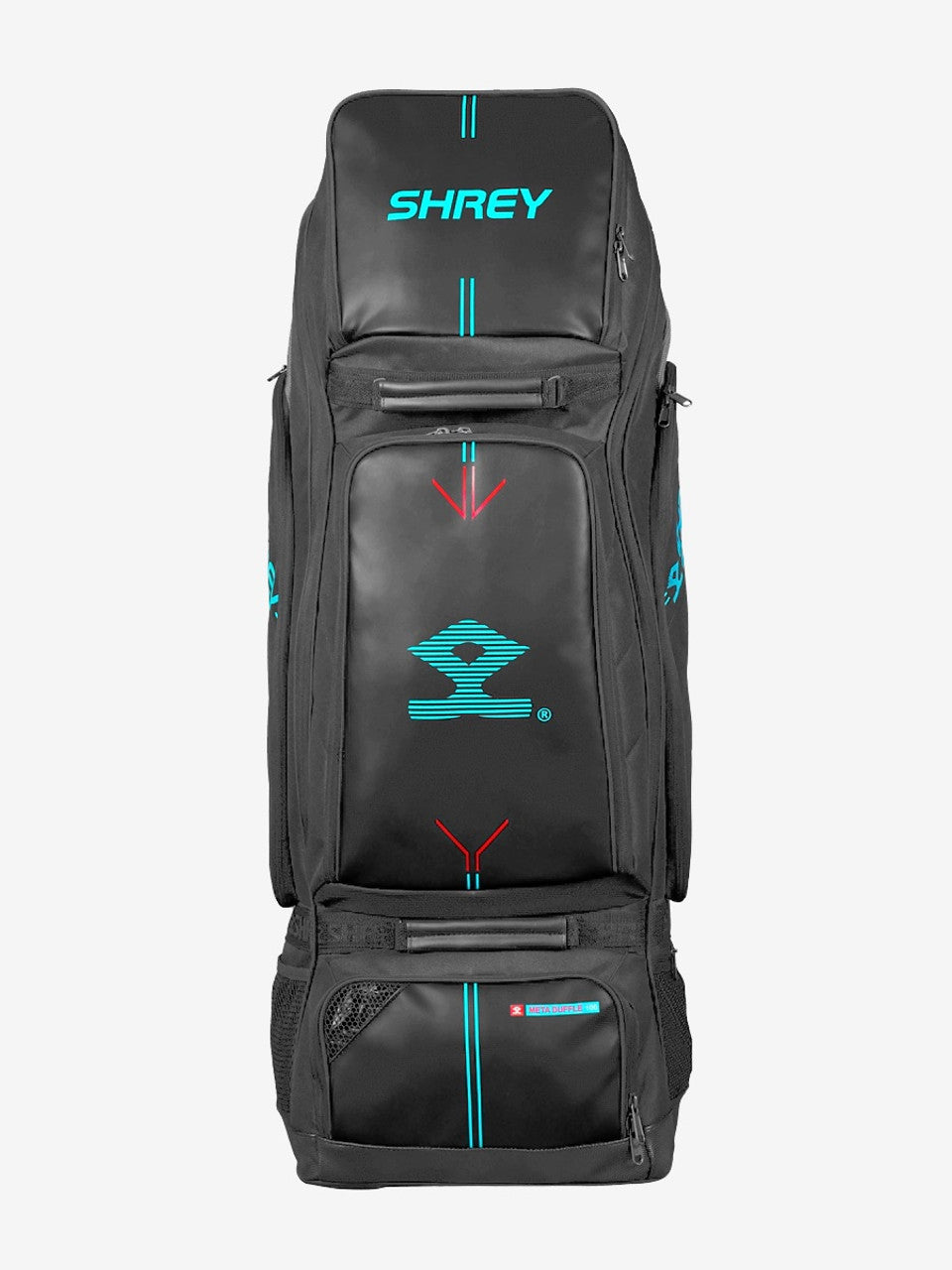 Shrey Meta 100 Duffle Cricket Bag - Large Capacity Black Sports Equipment for Cricket Players | Perfect for Practice, Matches & Travel