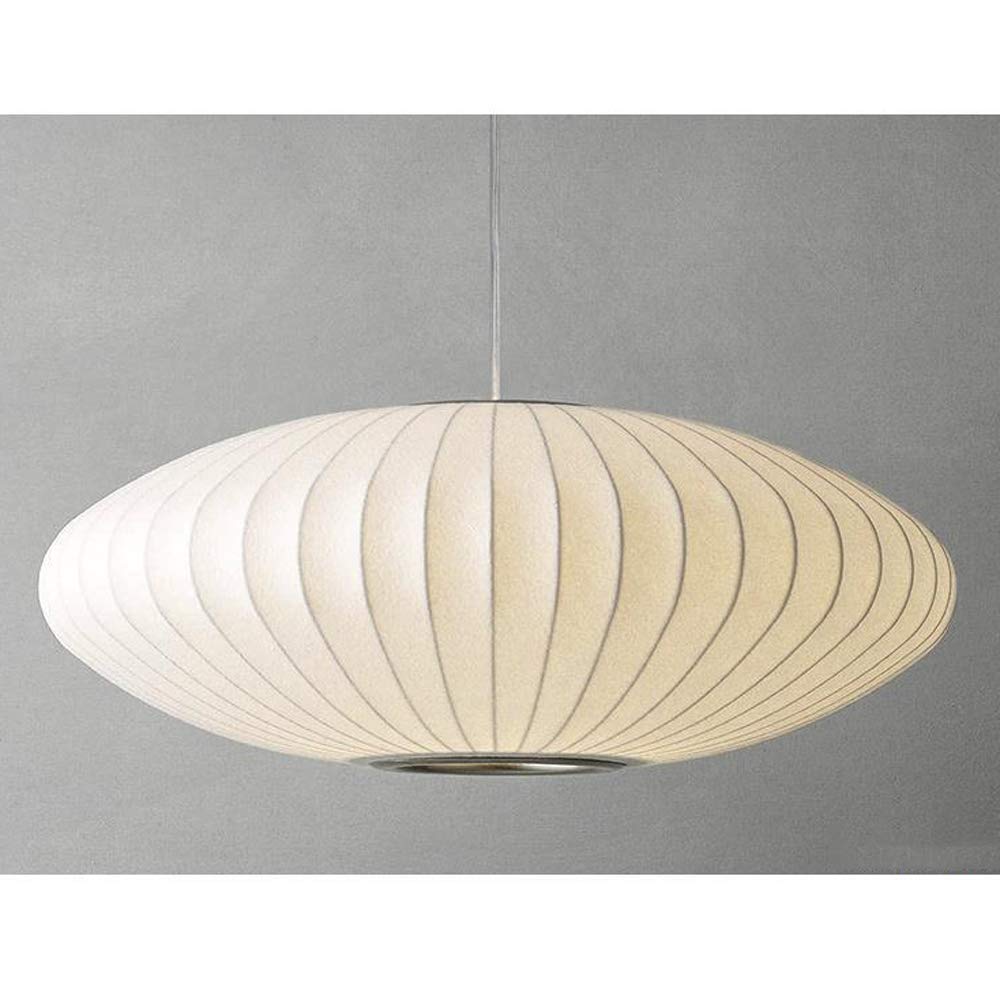 Italian Cloth Lantern Pendant Lamp - Nordic Style E27 Socket Hanging Light with Fabric Shade, 40cm x 20cm - Perfect for Living Room, Bedroom, Bar & Restaurant Ceiling Lighting - Creates Cozy Ambiance for Dining, Relaxing & Entertaining