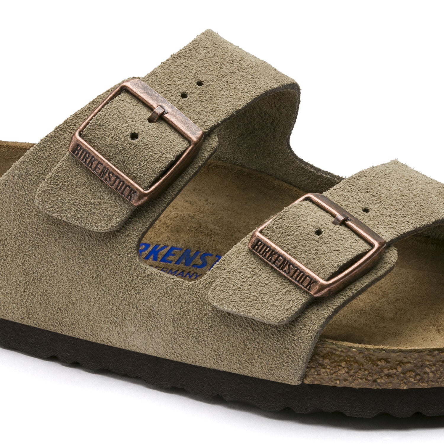 Birkenstock Arizona Suede Leather Soft Footbed Sandals for Women & Men - Comfortable Taupe Casual Walking Shoes for Beach, Travel & Everyday Wear