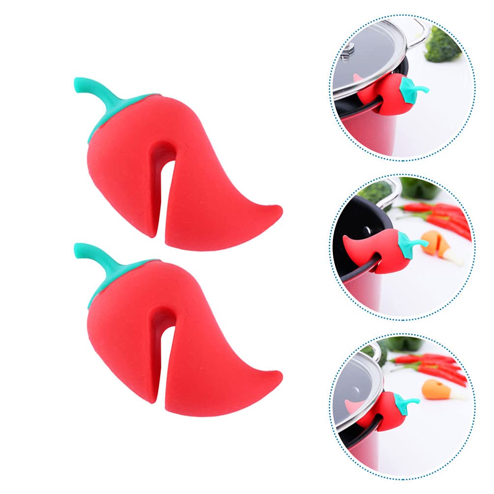 2-Pack Pot Lid Holder - Boil Over Stopper & Steam Releaser - Durable Kitchen Accessories for Cooking, Baking & Canning - Perfect Lid Stand for Pots, Pans & Pressure Cookers