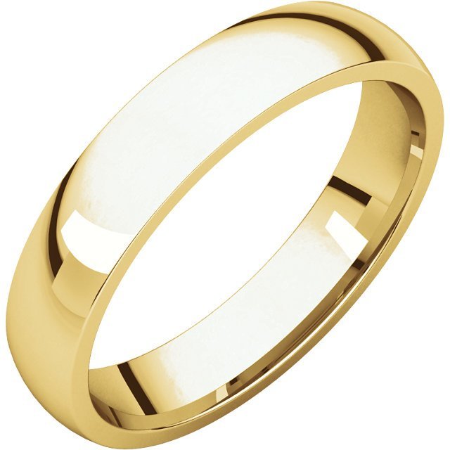 14K Gold 4mm Comfort Fit Wedding Band for Women – Elegant & Lightweight Ring for Bridal, Anniversary, and Everyday Wear