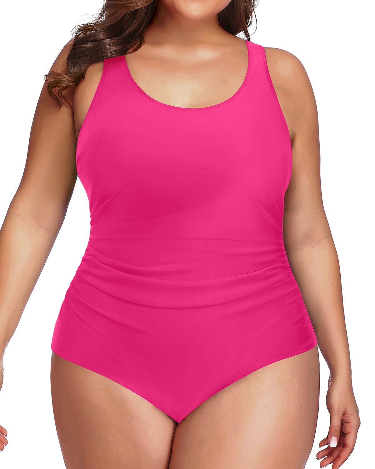 Daci Women's Plus Size One Piece Swimsuit - Backless Tummy Control Ruched Bathing Suit for Women | High Waisted Swimwear for Beach, Pool & Vacation | Sexy Summer Swimsuits for Curvy Women