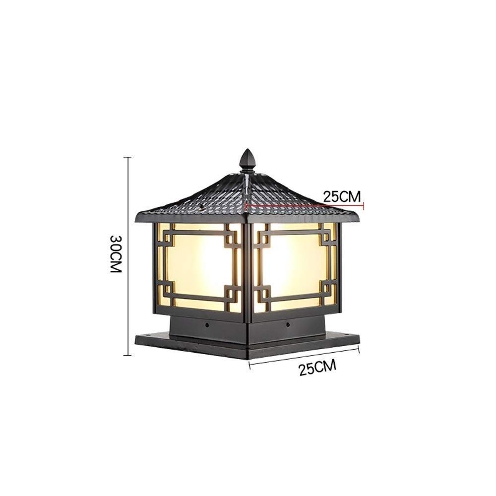 GUOCC European Style Garden Balcony Lawn Street Light - Luxury Outdoor Landscape Lighting with E27 Socket, Aluminum & Glass, IP55 Waterproof - Perfect for Villa Entrances, Parks, and Square Decorations