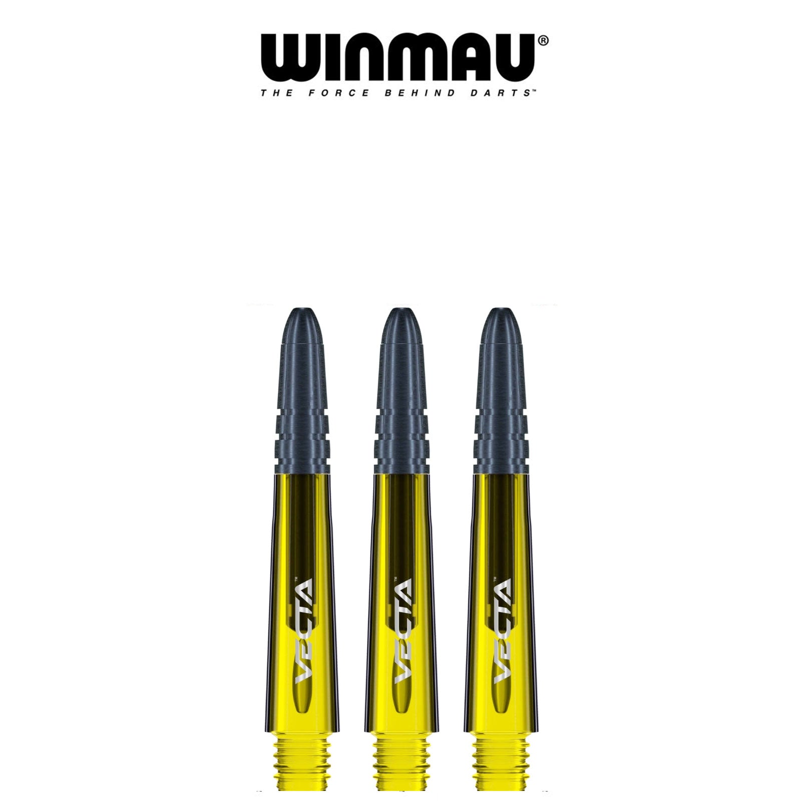 WINMAU Vecta Composite Dart Shafts - Short Yellow Dart Shafts for Professional & Casual Play | Durable & Lightweight Dart Accessories for Bars, Home, Tournaments & Practice