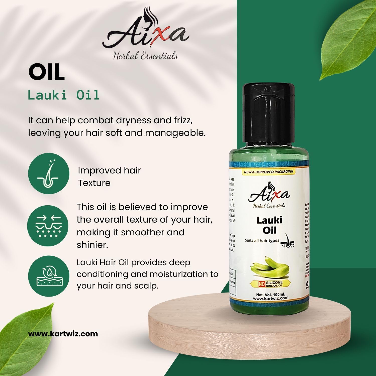 Herbigiri Herbal Lauki Oil for Hair Growth & Scalp Care - 100ml Bottle | Natural Hair Treatment for Thicker, Longer Hair | Perfect for Daily Hair Care & Massage