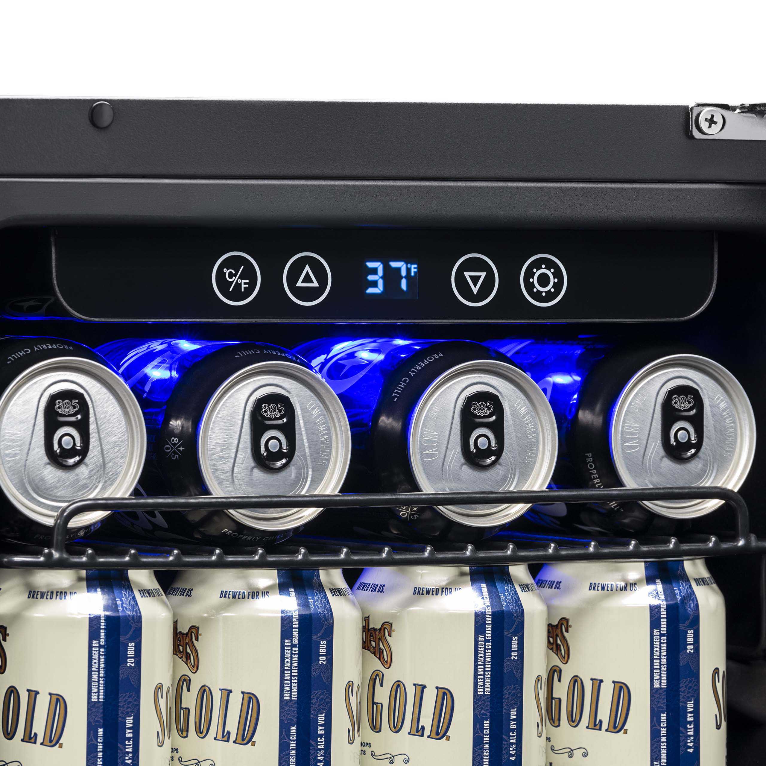 Newair® 96 Can Built-In Black Beverage Refrigerator - Perfect for Home Bars, Offices, and Entertaining Spaces