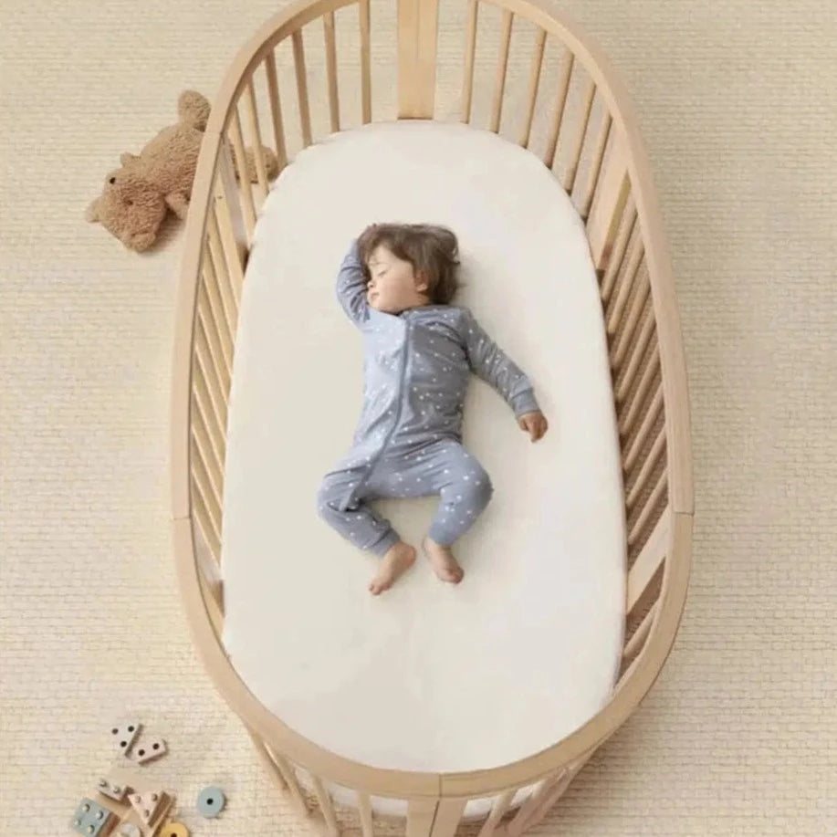 Stokke Sleepi Bed V3 Natural Wood Baby Crib - Convertible Toddler Bed for Nursery, Bedroom & Travel | Safe, Stylish & Space-Saving Design