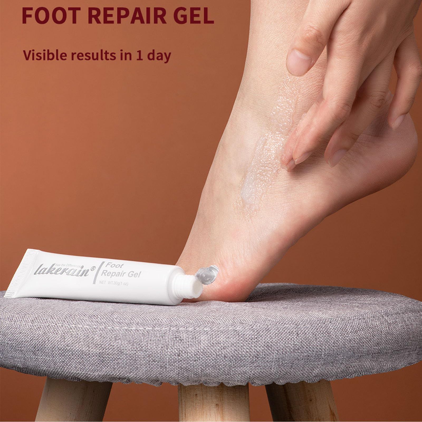 Miracle Foot Repair Cream for Dry Cracked Heels - Fast Healing Foot Gel Softens & Moisturizes Severely Chapped Skin, Exfoliates Dead Skin - Visible Results in 1 Day - Perfect for Pedicures, Winter Foot Care & Diabetic Foot Relief