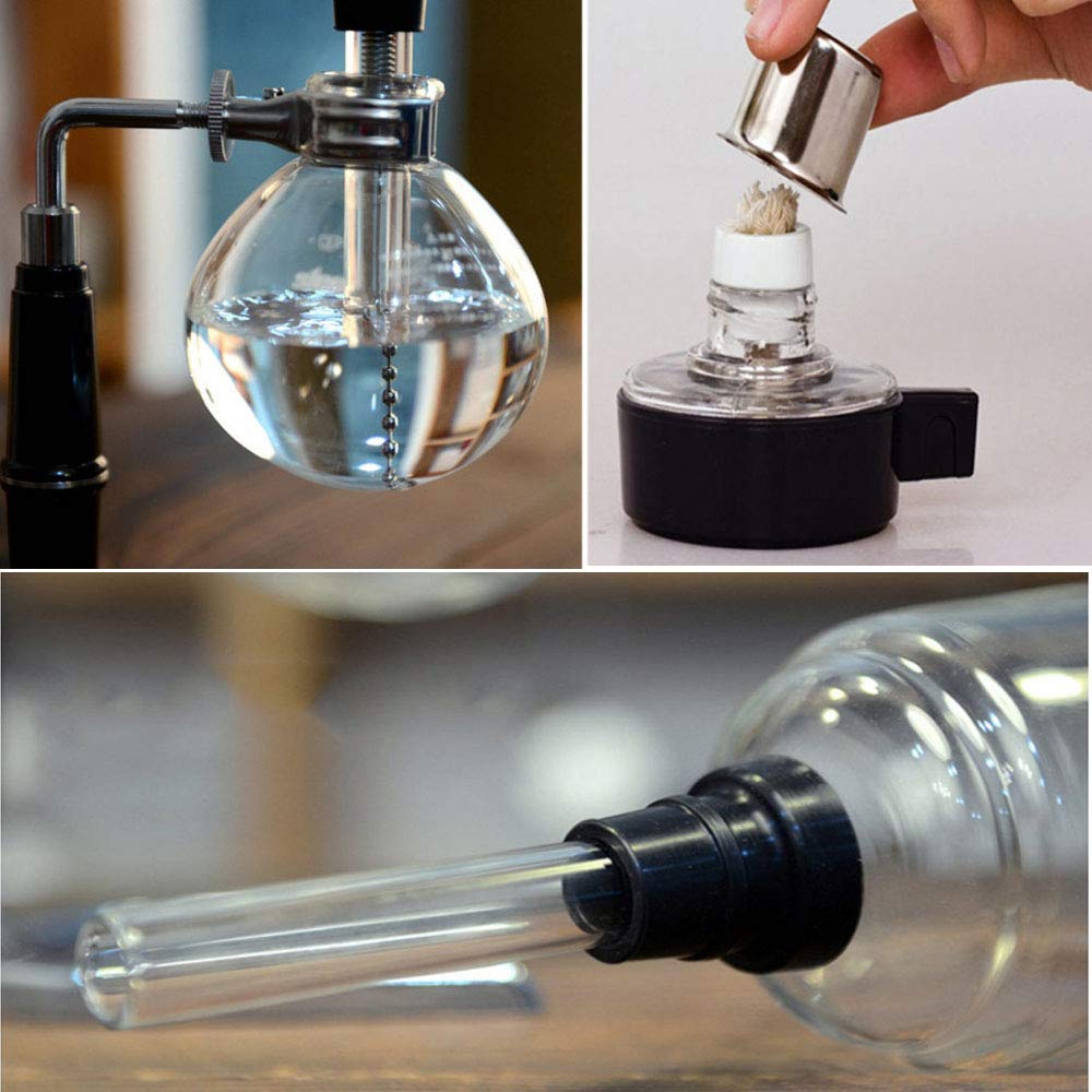 Premium Glass Coffee Syphon Vacuum Brewer - Elegant Stovetop Coffee Maker for Home & Cafe Use | Perfect for Pour-Over, Cold Brew & Specialty Coffee Preparation