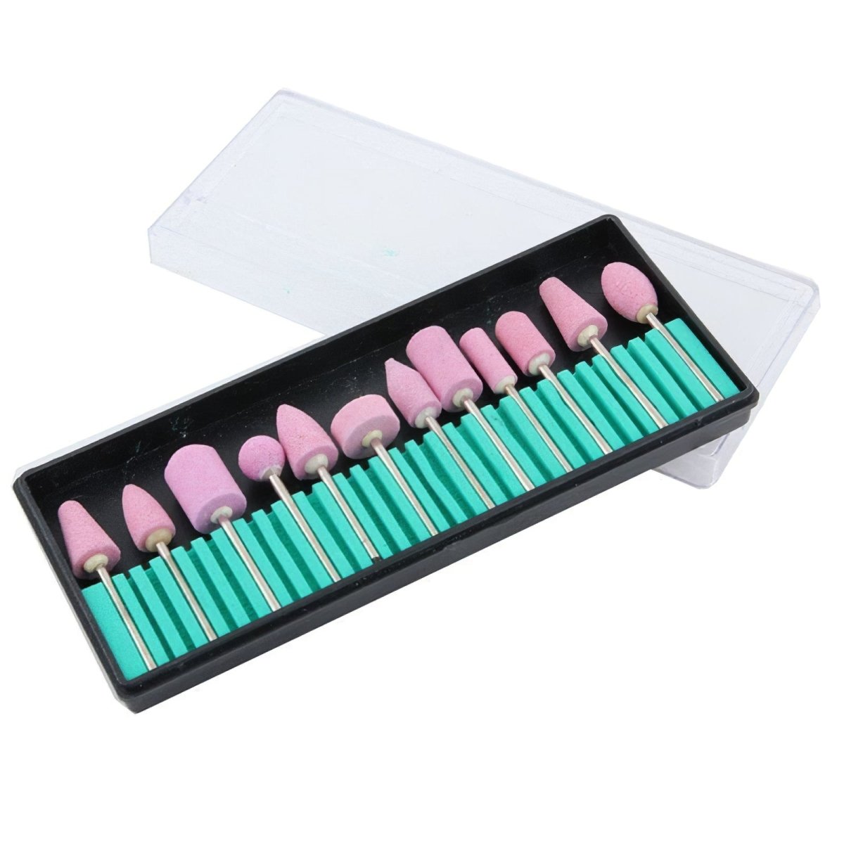 12 Pcs Professional Nail Drill Bits Kit for Acrylic & Gel Nails - Manicure Pedicure Tools for Salon & Home Use