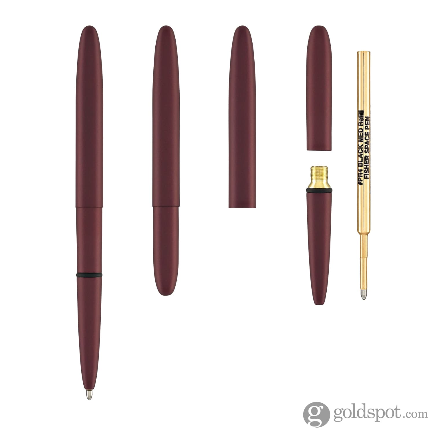 Fisher Space Pen Bullet Ballpoint Pen - Cerakote® Black Cherry Finish - Compact & Refillable for Outdoor, Travel & Everyday Use