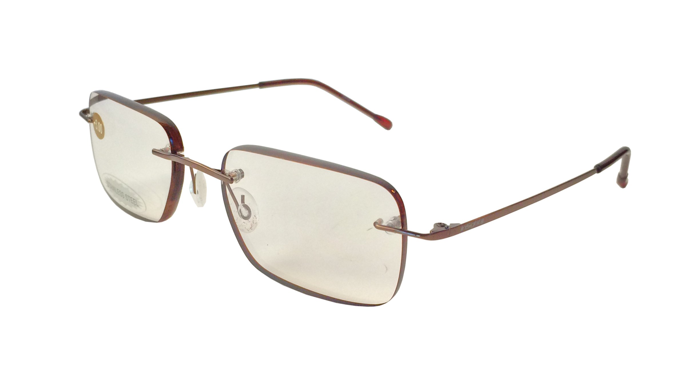 Insight Men's Reading Glasses +2.50 Strength with Hard Tube Case - Espresso Brown for Reading, Office Work & Computer Use