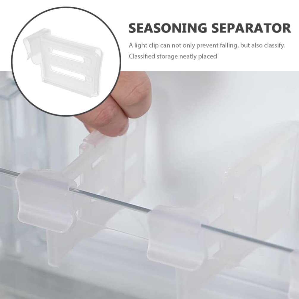 Angoily 12-Piece Retractable Fridge Organizer Set - Refrigerator Door Shelf Bin Clips, Food Storage Separators & Drawer Dividers - Perfect for Organizing Fruits, Vegetables, Snacks & Condiments in Your Kitchen