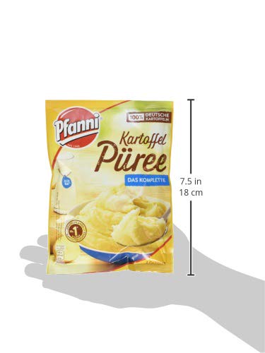 Pfanni Mashed Potatoes with Skim Milk - 3 Servings, 94.5g (1 Pack) | Easy & Quick Side Dish for Family Dinners, Holiday Meals & Camping