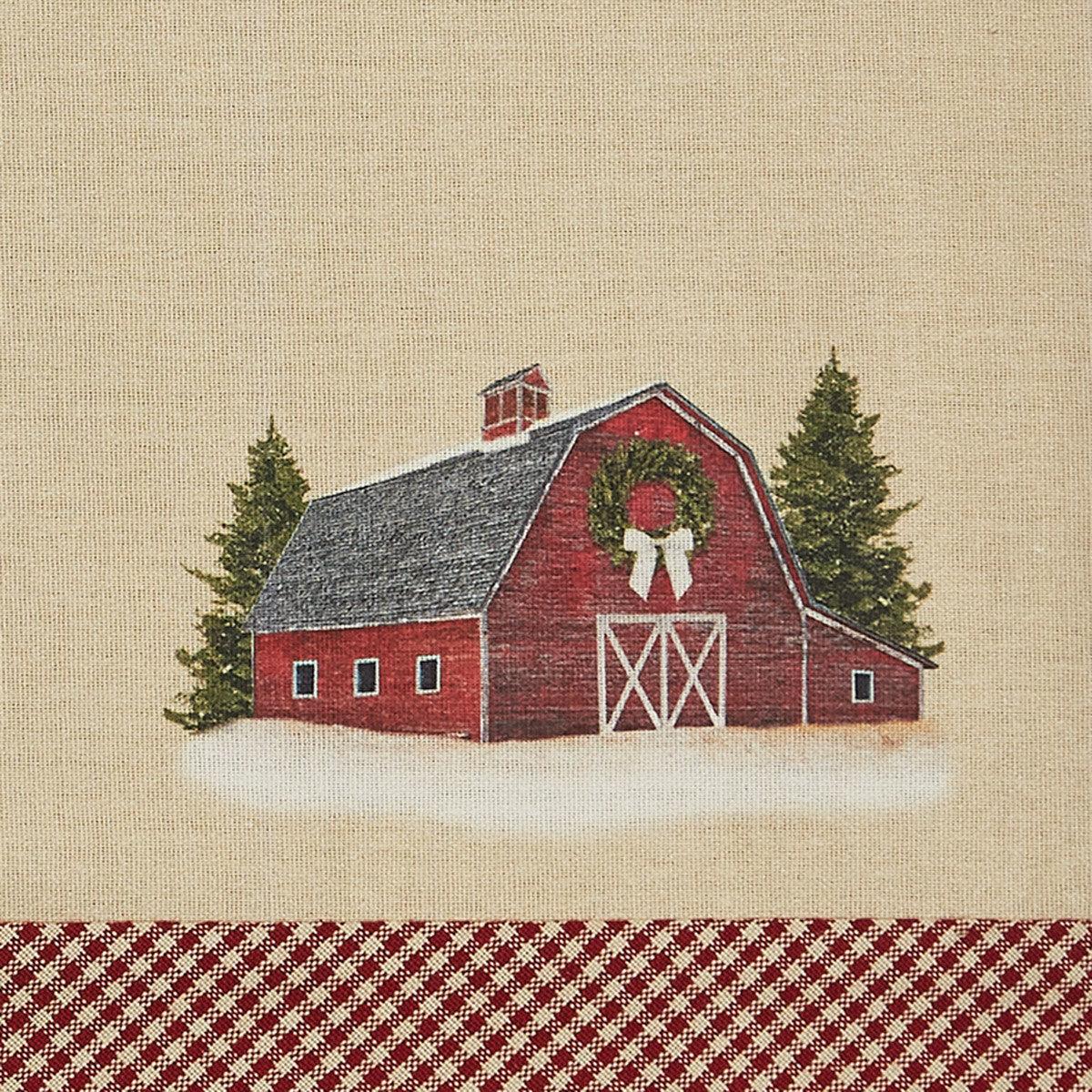 Barn Greetings Placemats Set of 4 - Rustic Park Design Coasters for Dining Table, Kitchen, Picnic & Outdoor Entertaining