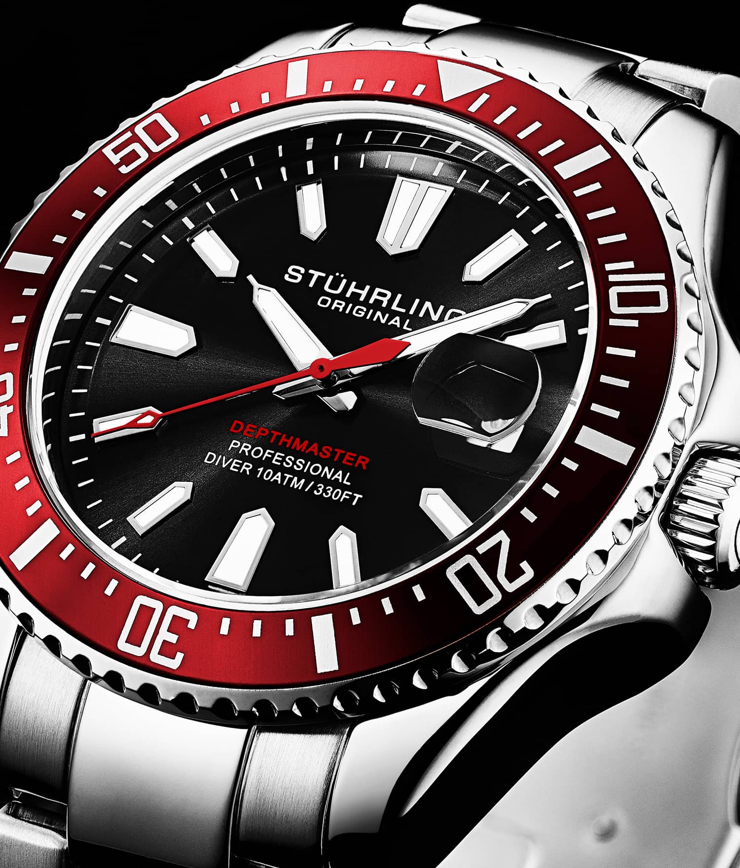 Depthmaster 3950A 42mm Quartz Diver Watch - Waterproof Luxury Dive Watch for Men - Perfect for Scuba Diving, Swimming & Outdoor Adventures