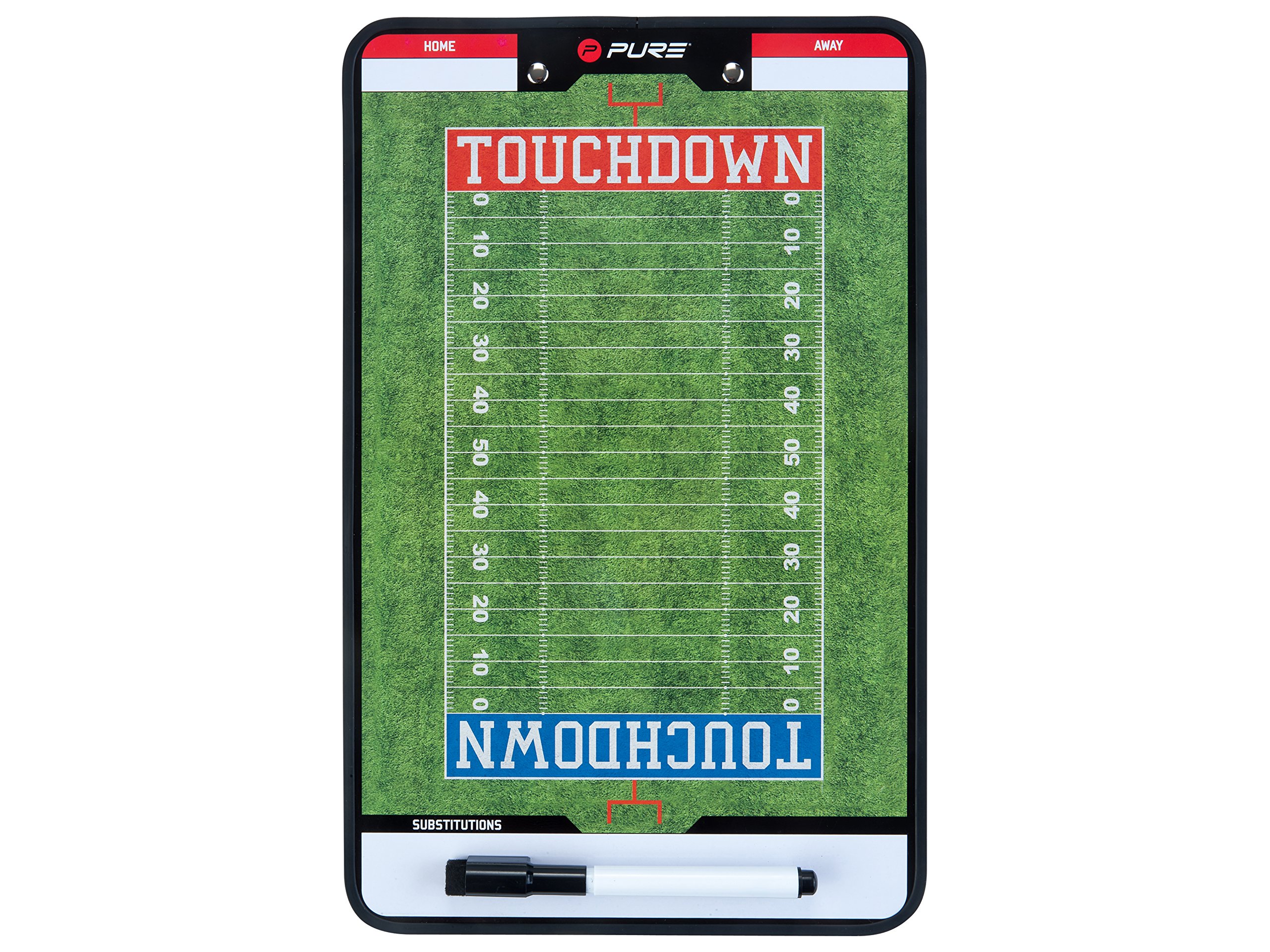 Pure2Improve Double-Sided Magnetic Football Dry-Erase Coaching Board - Perfect for Playbook Strategies, Team Training & Game Planning