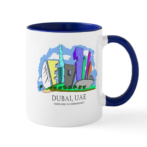 White/Navy Inside - Dubai, UAE Mug