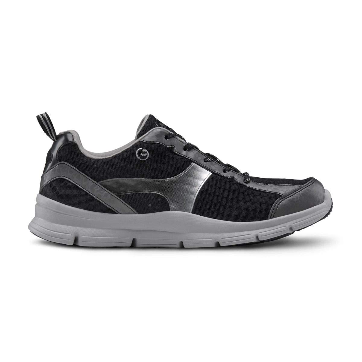 Dr. Comfort Chris Men's Therapeutic Extra Depth Athletic Shoes for Plantar Fasciitis & Diabetic Foot Care - Black | Comfortable Walking & Running Shoes for Men with Wide Feet